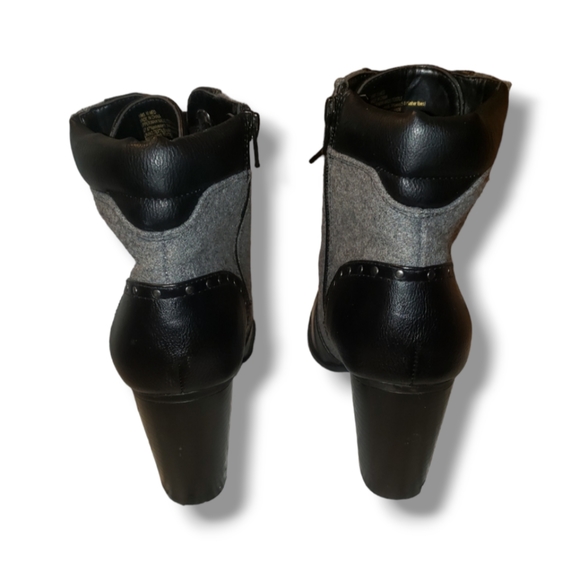 Apt. 9 black and gray ankle boots - Picture 5 of 9